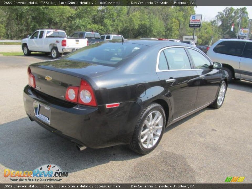 2009 Chevrolet Malibu LTZ Sedan Black Granite Metallic / Cocoa/Cashmere Photo #6