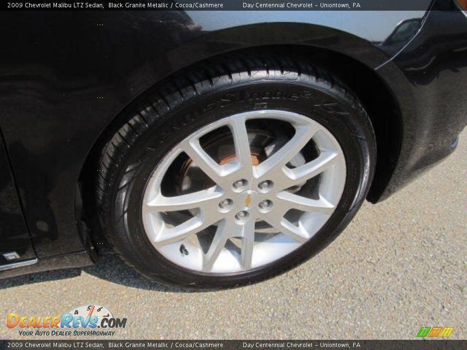 2009 Chevrolet Malibu LTZ Sedan Black Granite Metallic / Cocoa/Cashmere Photo #8
