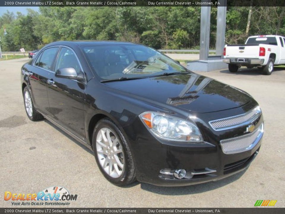 2009 Chevrolet Malibu LTZ Sedan Black Granite Metallic / Cocoa/Cashmere Photo #9