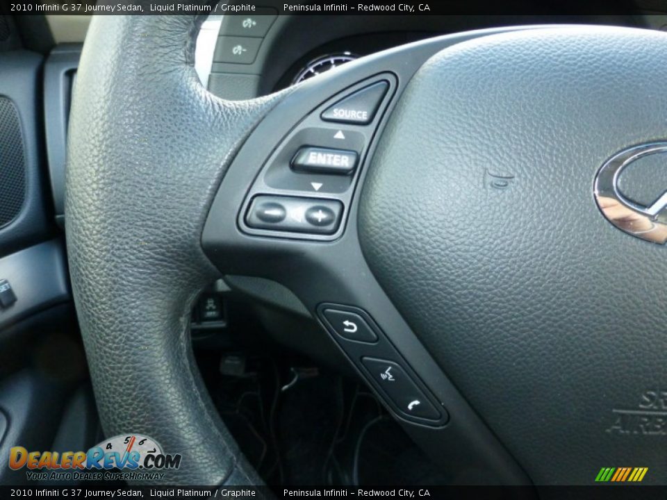 2010 Infiniti G 37 Journey Sedan Liquid Platinum / Graphite Photo #28