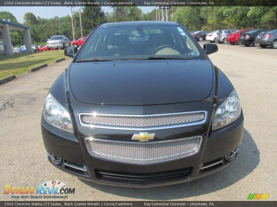2009 Chevrolet Malibu LTZ Sedan Black Granite Metallic / Cocoa/Cashmere Photo #10
