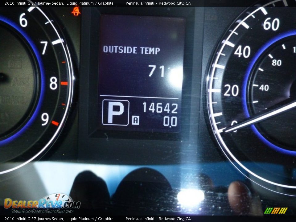 2010 Infiniti G 37 Journey Sedan Liquid Platinum / Graphite Photo #29