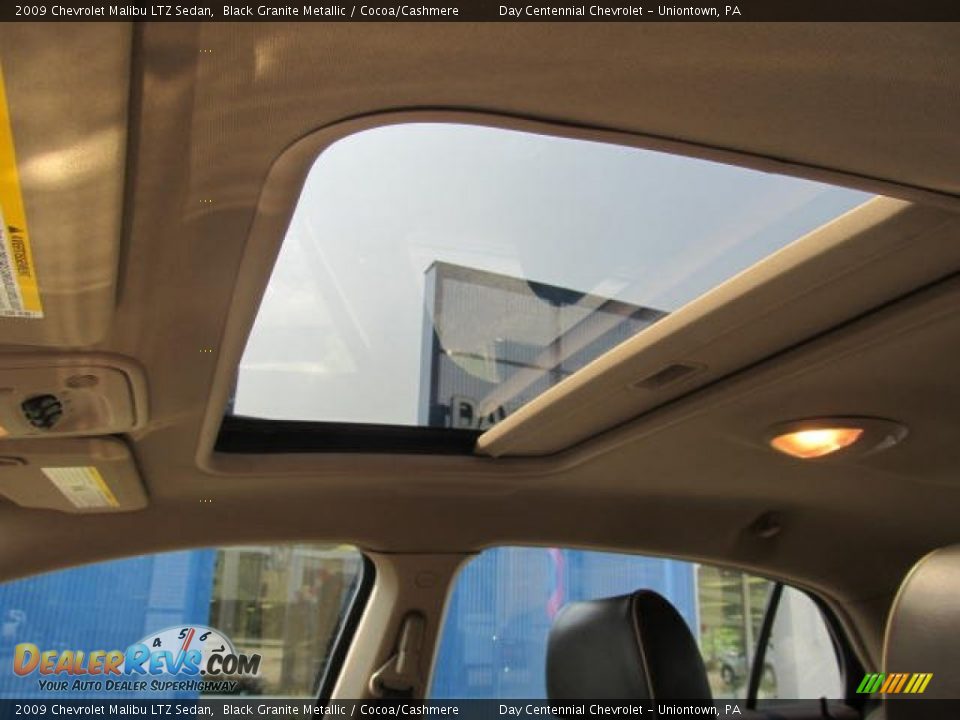 2009 Chevrolet Malibu LTZ Sedan Black Granite Metallic / Cocoa/Cashmere Photo #12