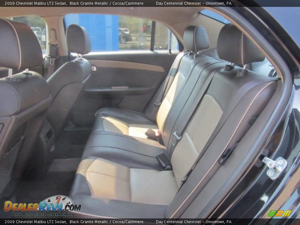 2009 Chevrolet Malibu LTZ Sedan Black Granite Metallic / Cocoa/Cashmere Photo #14