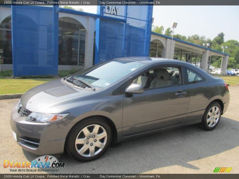 2009 Honda Civic LX Coupe Polished Metal Metallic / Gray Photo #1