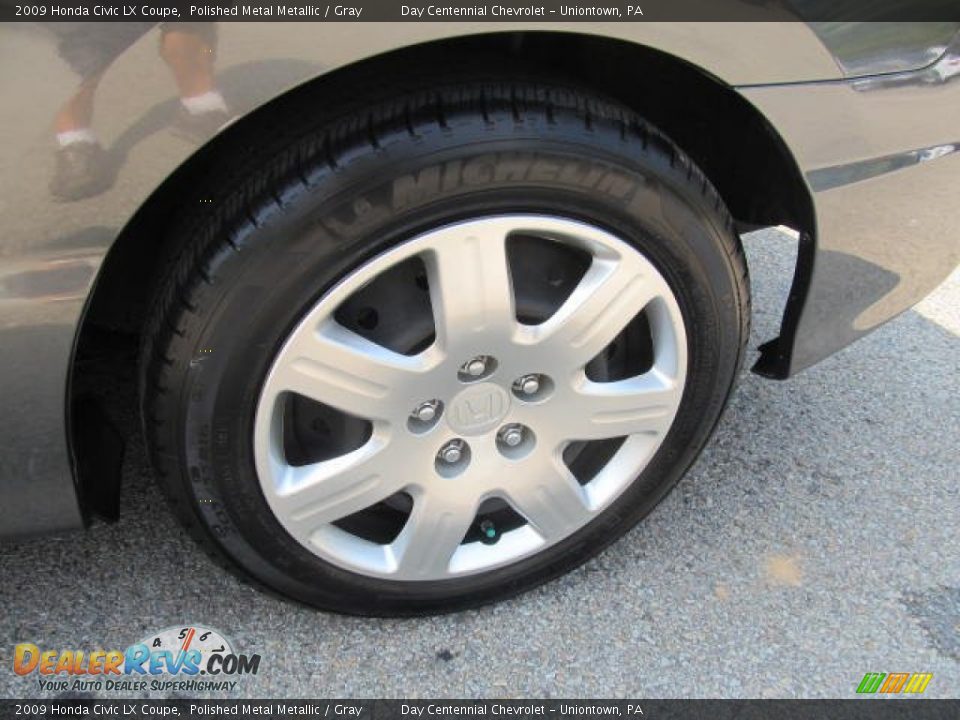 2009 Honda Civic LX Coupe Polished Metal Metallic / Gray Photo #3