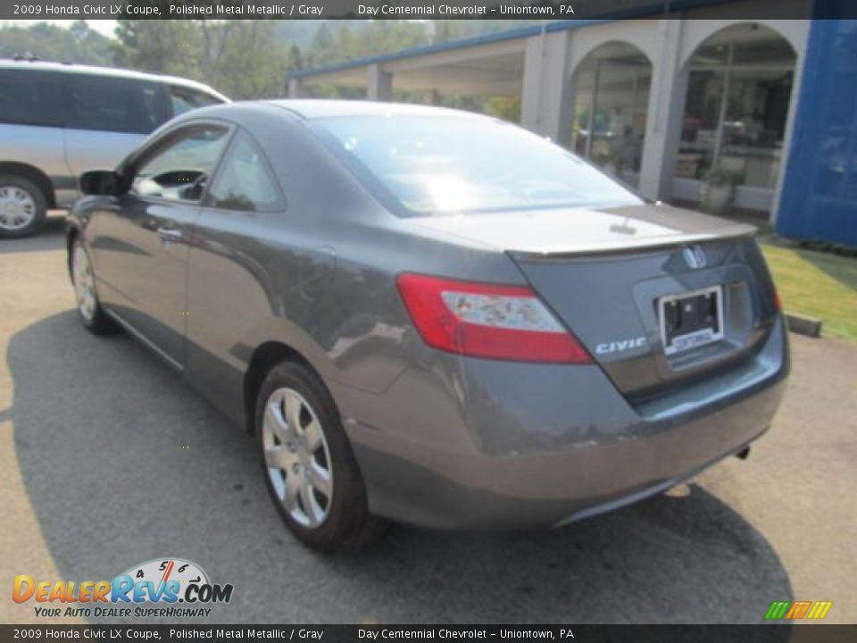 2009 Honda Civic LX Coupe Polished Metal Metallic / Gray Photo #4