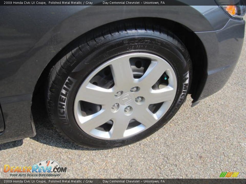 2009 Honda Civic LX Coupe Polished Metal Metallic / Gray Photo #8