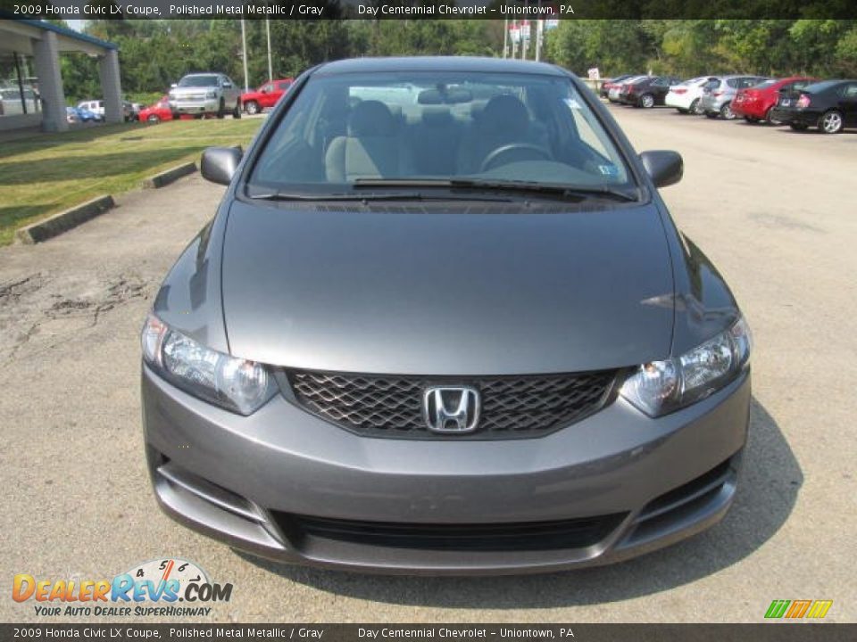 2009 Honda Civic LX Coupe Polished Metal Metallic / Gray Photo #10