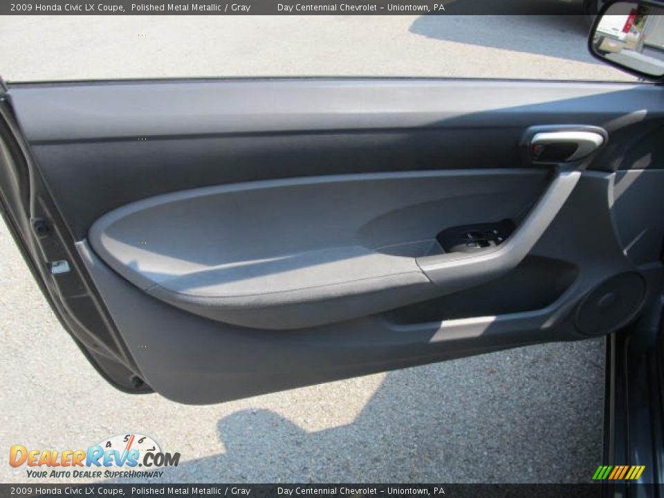 2009 Honda Civic LX Coupe Polished Metal Metallic / Gray Photo #11
