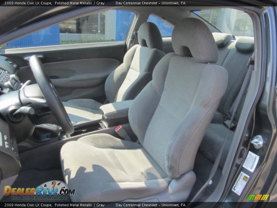 2009 Honda Civic LX Coupe Polished Metal Metallic / Gray Photo #12