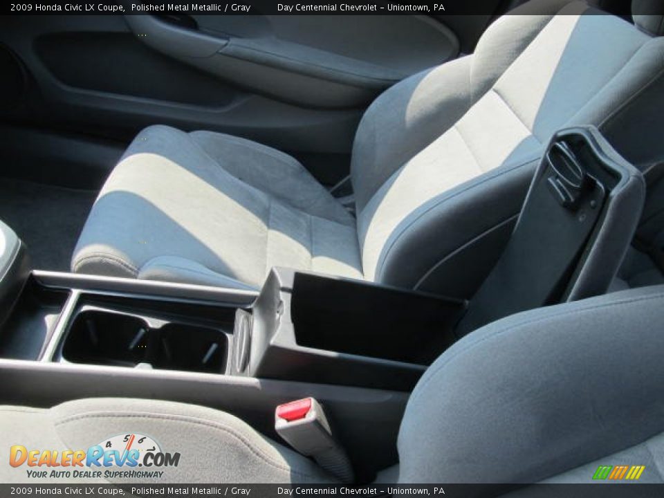 2009 Honda Civic LX Coupe Polished Metal Metallic / Gray Photo #17