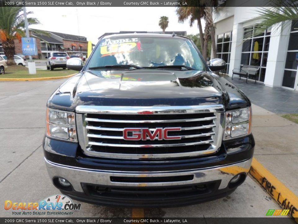 2009 GMC Sierra 1500 SLE Crew Cab Onyx Black / Ebony Photo #2