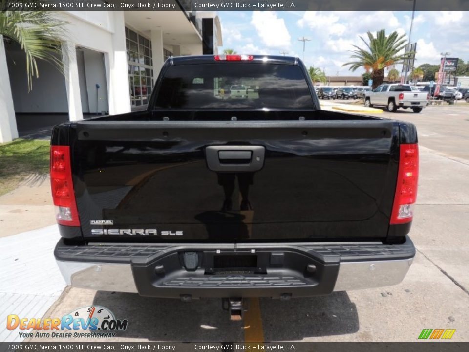 2009 GMC Sierra 1500 SLE Crew Cab Onyx Black / Ebony Photo #3