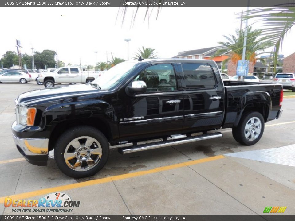2009 GMC Sierra 1500 SLE Crew Cab Onyx Black / Ebony Photo #5
