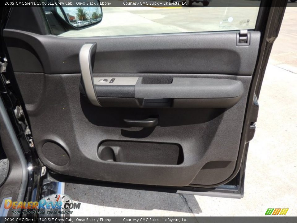 2009 GMC Sierra 1500 SLE Crew Cab Onyx Black / Ebony Photo #7