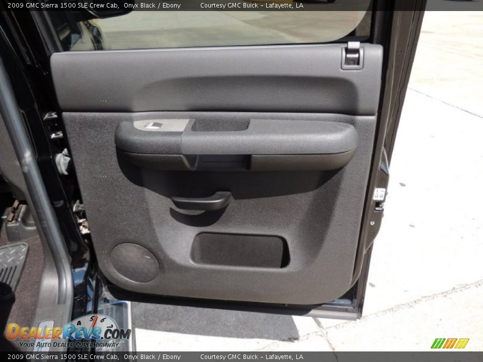 2009 GMC Sierra 1500 SLE Crew Cab Onyx Black / Ebony Photo #9