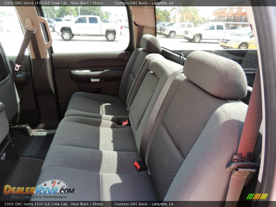 2009 GMC Sierra 1500 SLE Crew Cab Onyx Black / Ebony Photo #10