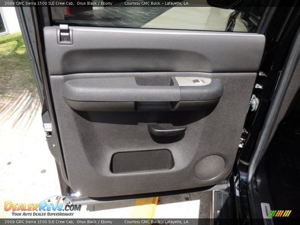 2009 GMC Sierra 1500 SLE Crew Cab Onyx Black / Ebony Photo #11