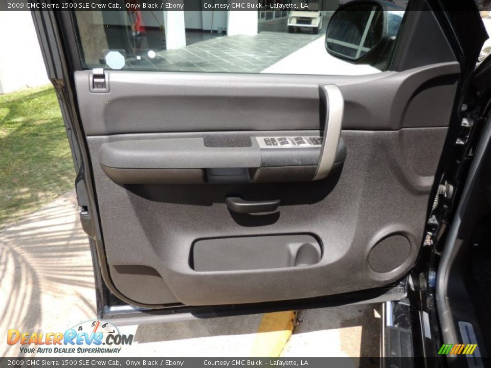 2009 GMC Sierra 1500 SLE Crew Cab Onyx Black / Ebony Photo #13