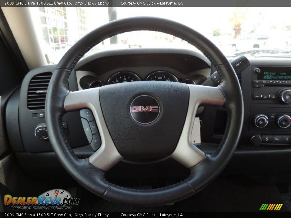 2009 GMC Sierra 1500 SLE Crew Cab Onyx Black / Ebony Photo #14