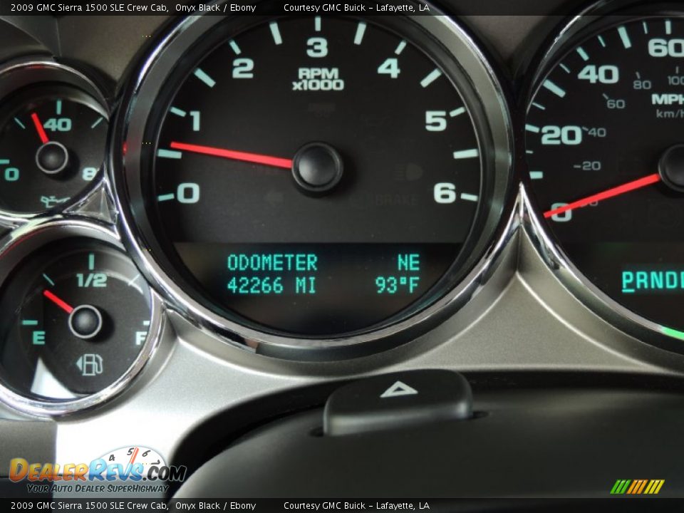 2009 GMC Sierra 1500 SLE Crew Cab Onyx Black / Ebony Photo #16