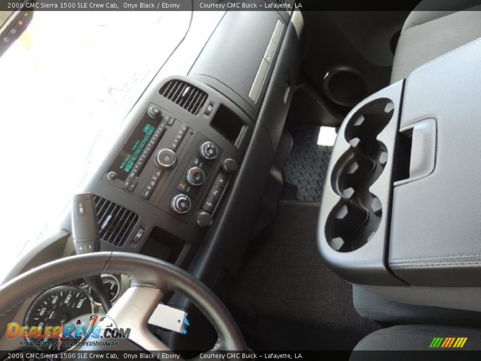 2009 GMC Sierra 1500 SLE Crew Cab Onyx Black / Ebony Photo #20