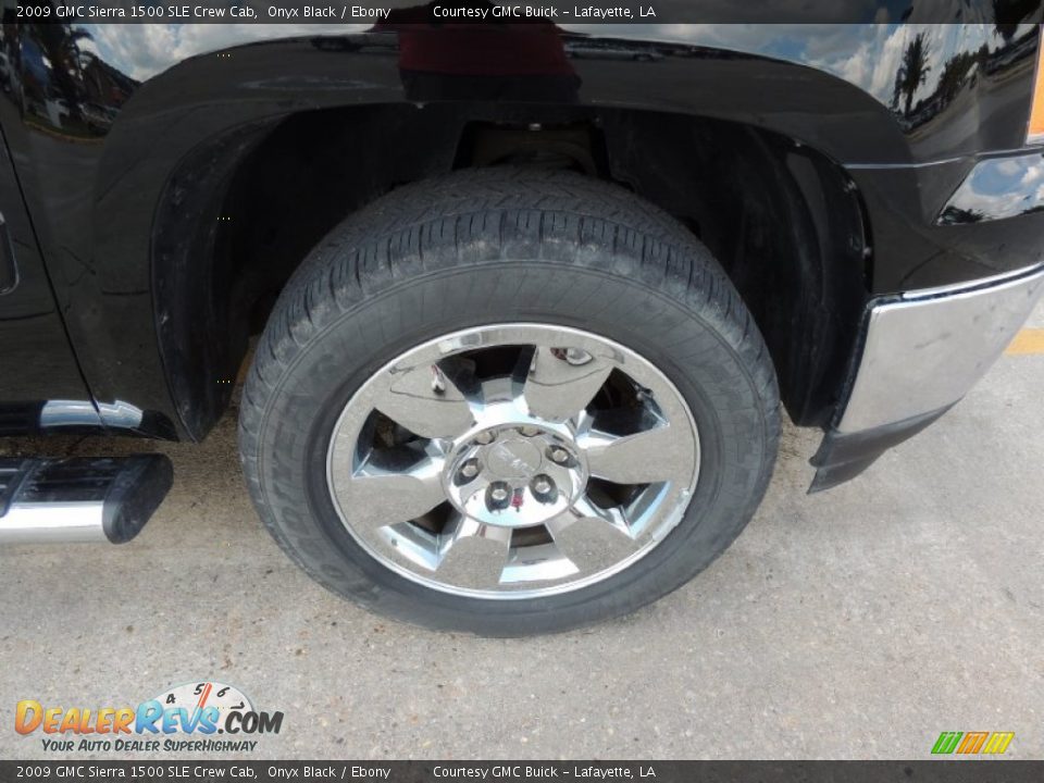 2009 GMC Sierra 1500 SLE Crew Cab Onyx Black / Ebony Photo #23