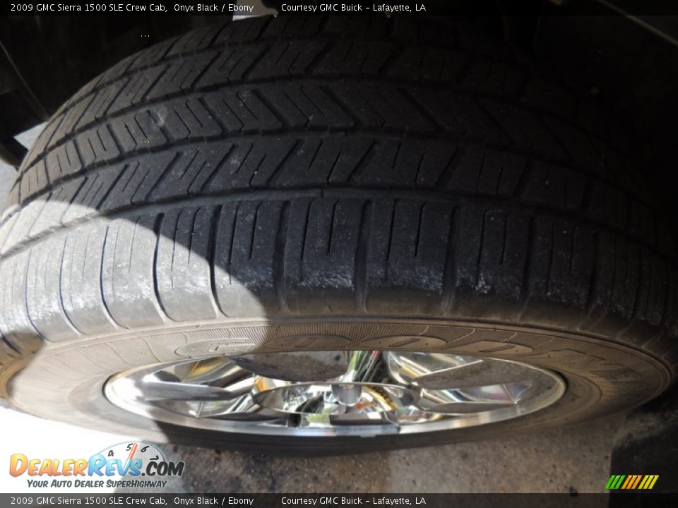 2009 GMC Sierra 1500 SLE Crew Cab Onyx Black / Ebony Photo #24