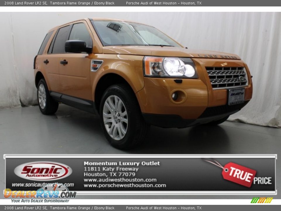 2008 Land Rover LR2 SE Tambora Flame Orange / Ebony Black Photo #1