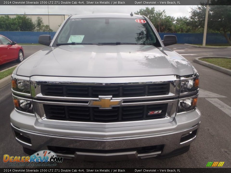 2014 Chevrolet Silverado 1500 LTZ Z71 Double Cab 4x4 Silver Ice Metallic / Jet Black Photo #2