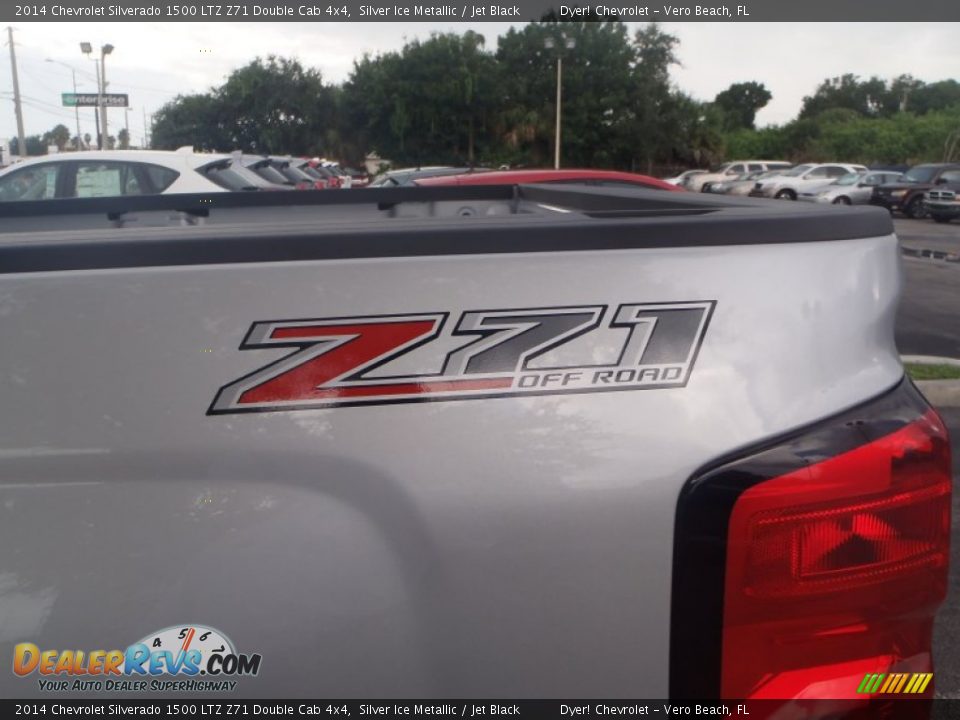 2014 Chevrolet Silverado 1500 LTZ Z71 Double Cab 4x4 Silver Ice Metallic / Jet Black Photo #5