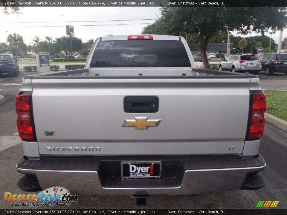2014 Chevrolet Silverado 1500 LTZ Z71 Double Cab 4x4 Silver Ice Metallic / Jet Black Photo #6