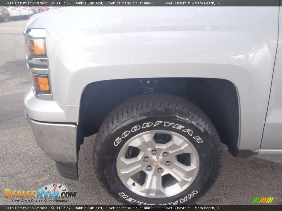 2014 Chevrolet Silverado 1500 LTZ Z71 Double Cab 4x4 Silver Ice Metallic / Jet Black Photo #11