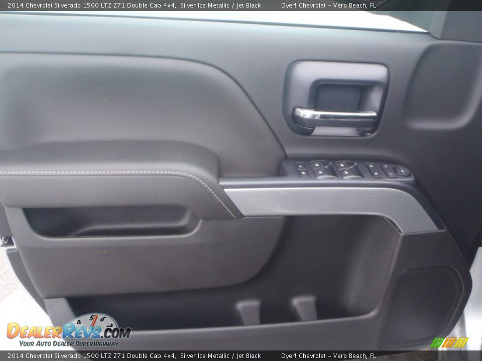 2014 Chevrolet Silverado 1500 LTZ Z71 Double Cab 4x4 Silver Ice Metallic / Jet Black Photo #12