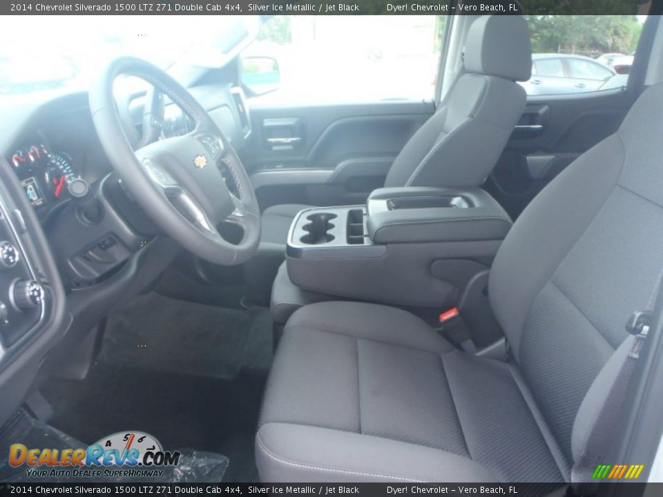 2014 Chevrolet Silverado 1500 LTZ Z71 Double Cab 4x4 Silver Ice Metallic / Jet Black Photo #14
