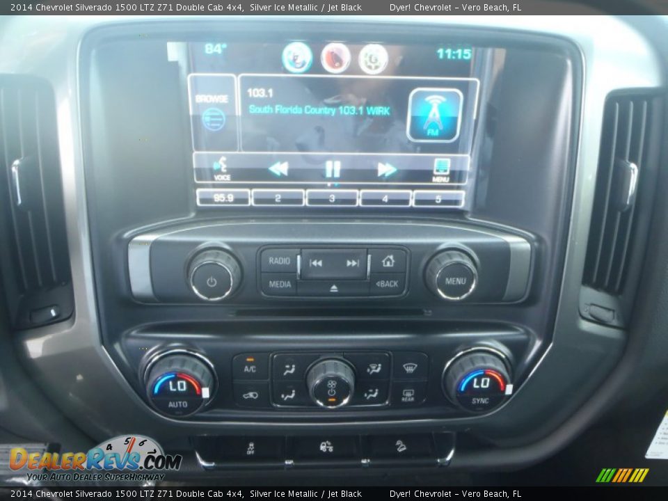 2014 Chevrolet Silverado 1500 LTZ Z71 Double Cab 4x4 Silver Ice Metallic / Jet Black Photo #19