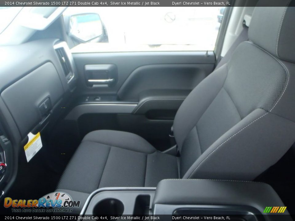 2014 Chevrolet Silverado 1500 LTZ Z71 Double Cab 4x4 Silver Ice Metallic / Jet Black Photo #20