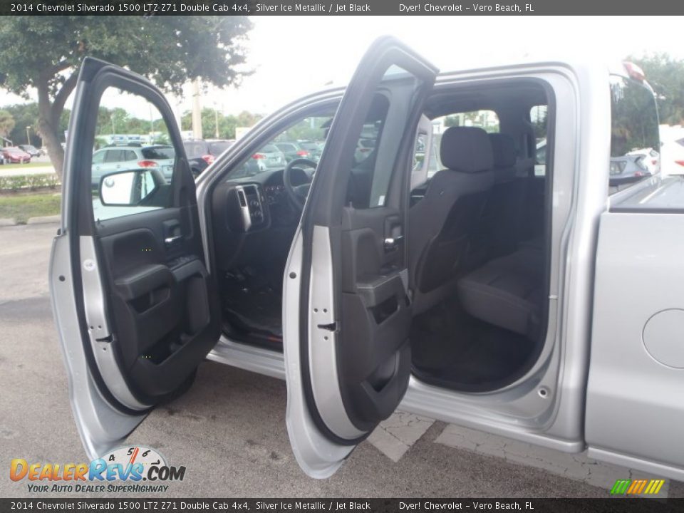 2014 Chevrolet Silverado 1500 LTZ Z71 Double Cab 4x4 Silver Ice Metallic / Jet Black Photo #23