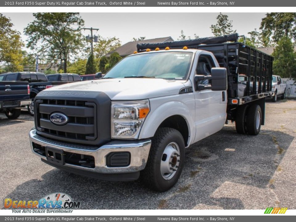 Front 3/4 View of 2013 Ford F350 Super Duty XL Regular Cab Stake Truck Photo #1
