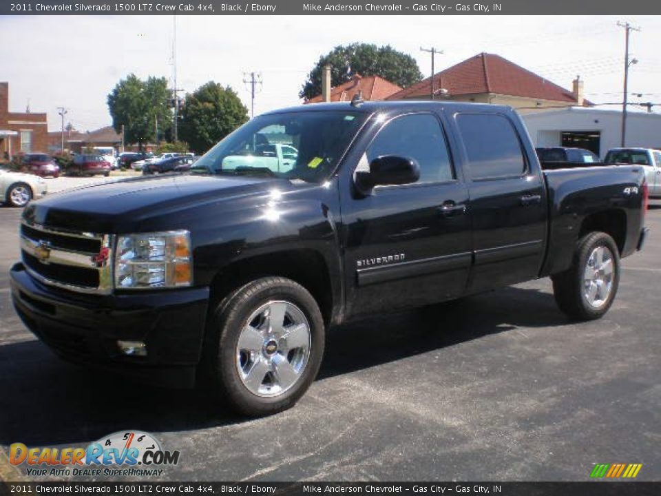 2011 Chevrolet Silverado 1500 LTZ Crew Cab 4x4 Black / Ebony Photo #1