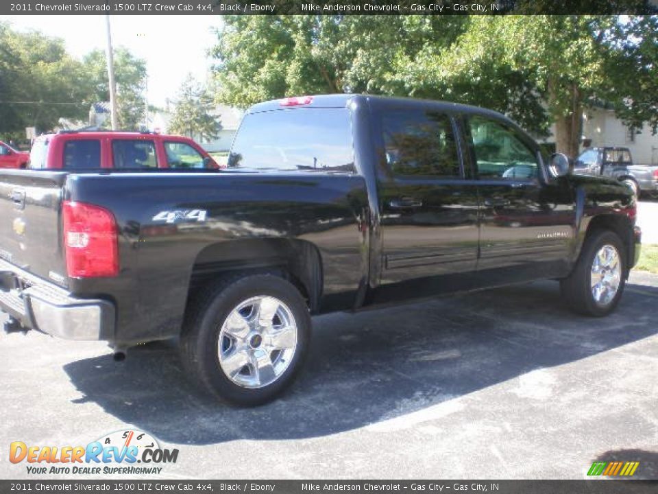 2011 Chevrolet Silverado 1500 LTZ Crew Cab 4x4 Black / Ebony Photo #2