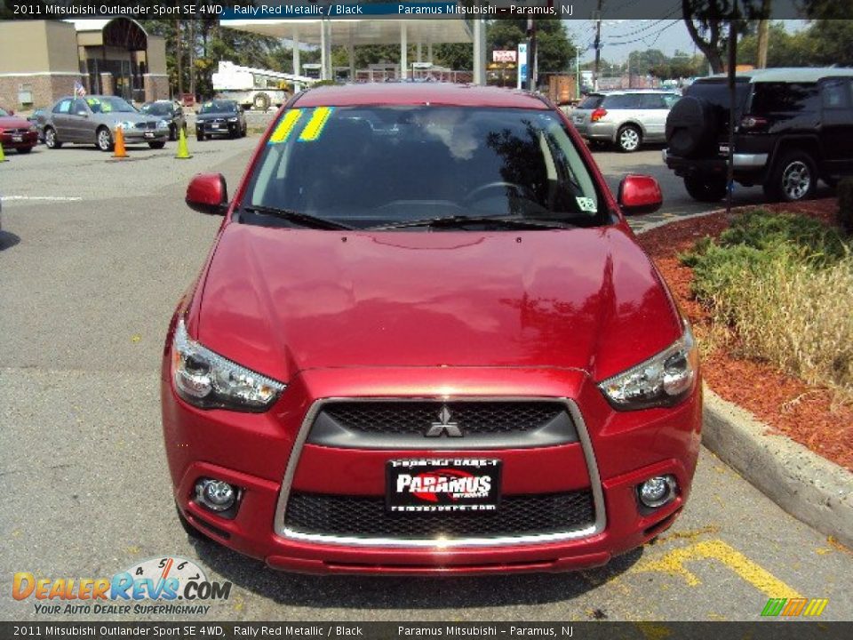 2011 Mitsubishi Outlander Sport SE 4WD Rally Red Metallic / Black Photo #2
