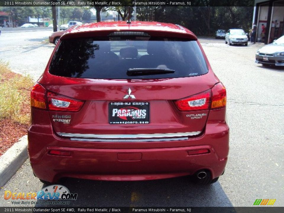 2011 Mitsubishi Outlander Sport SE 4WD Rally Red Metallic / Black Photo #6