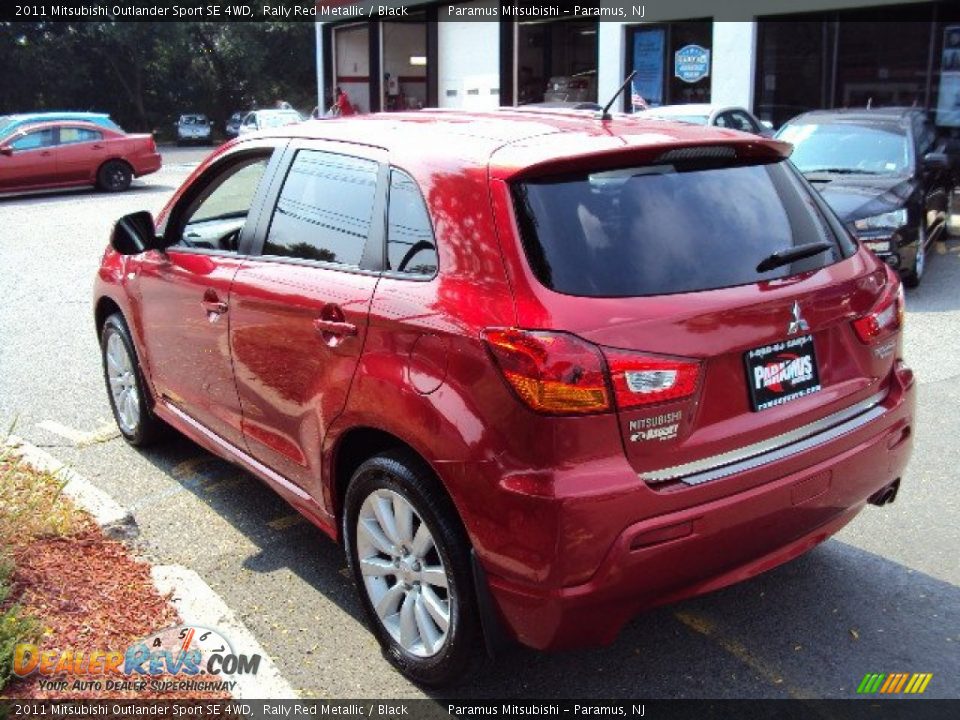 2011 Mitsubishi Outlander Sport SE 4WD Rally Red Metallic / Black Photo #7