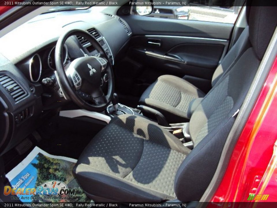 2011 Mitsubishi Outlander Sport SE 4WD Rally Red Metallic / Black Photo #12