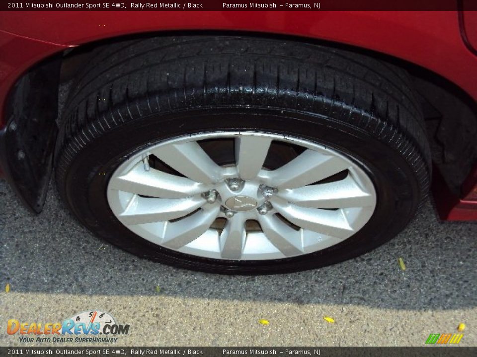 2011 Mitsubishi Outlander Sport SE 4WD Rally Red Metallic / Black Photo #22