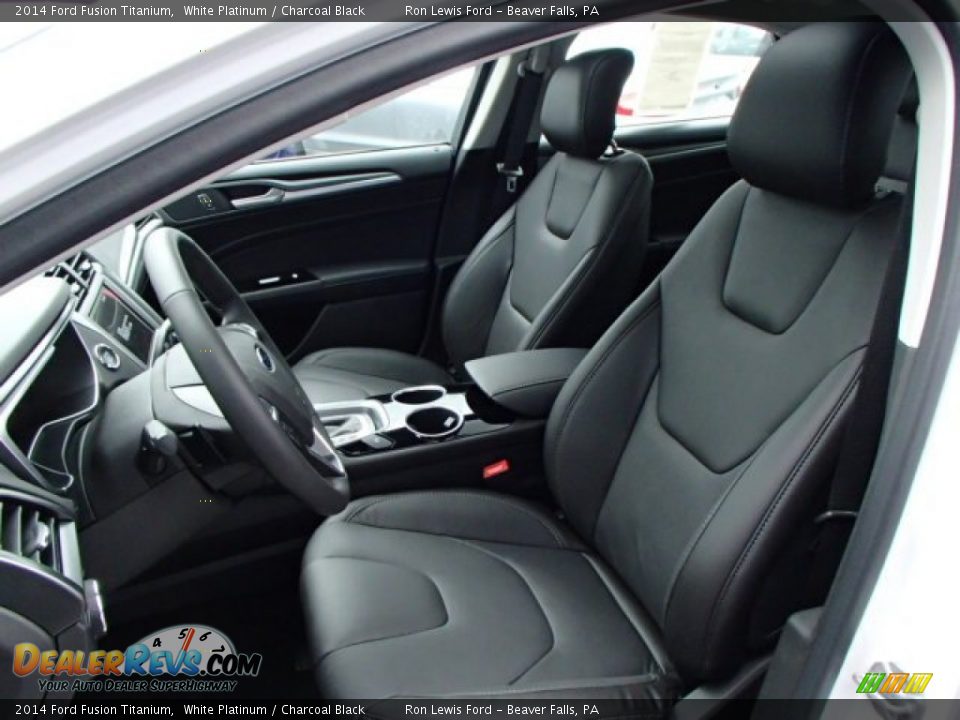 Front Seat of 2014 Ford Fusion Titanium Photo #10