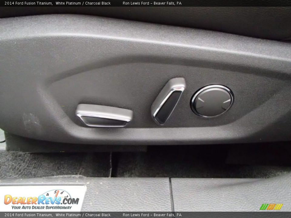 2014 Ford Fusion Titanium White Platinum / Charcoal Black Photo #14