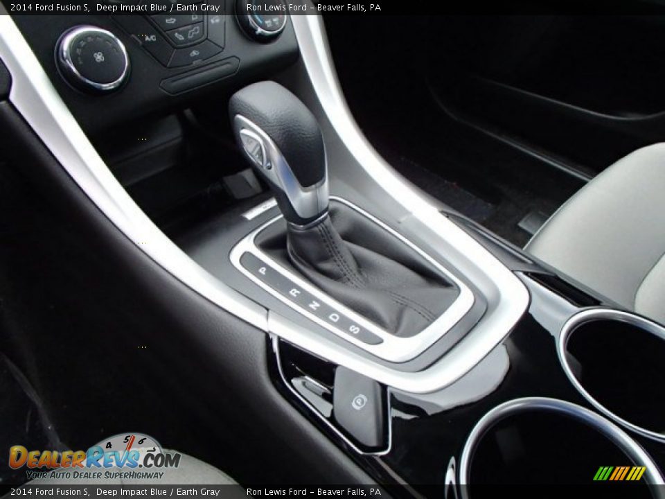 2014 Ford Fusion S Deep Impact Blue / Earth Gray Photo #16